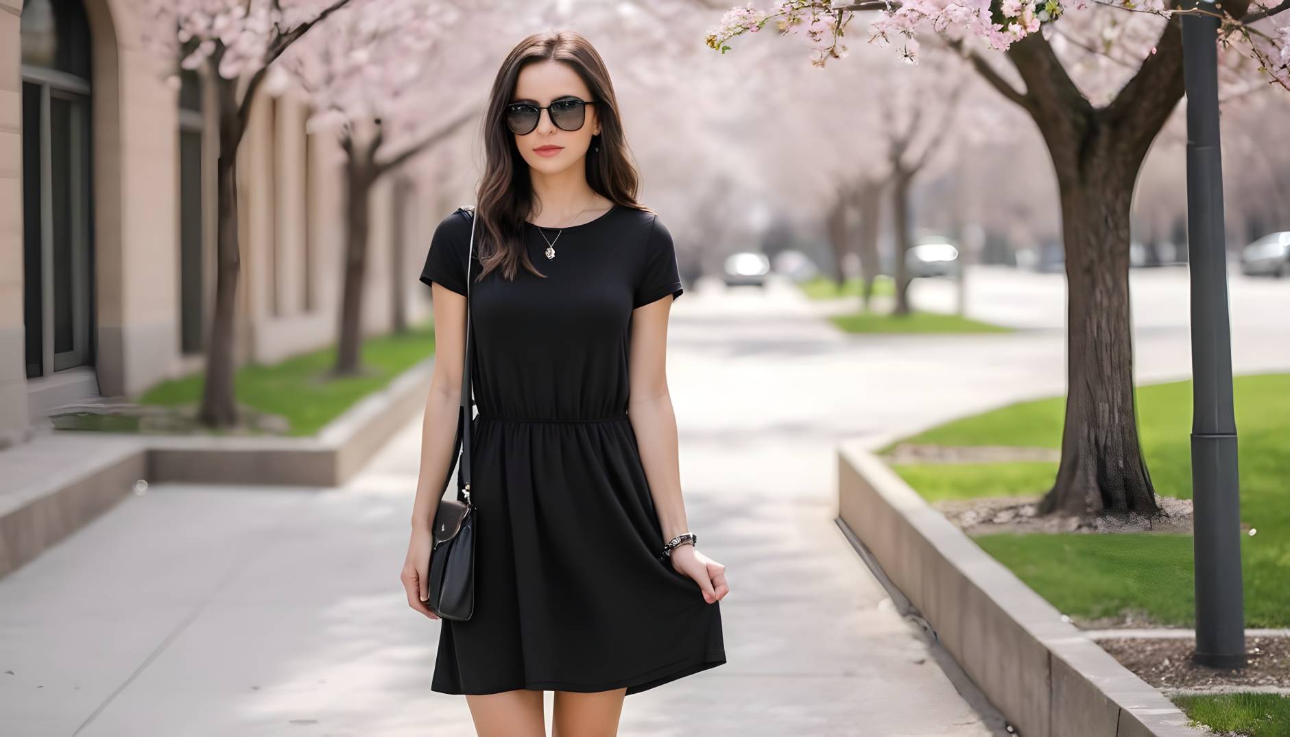How to Wear a Casual Black Dress for Spring