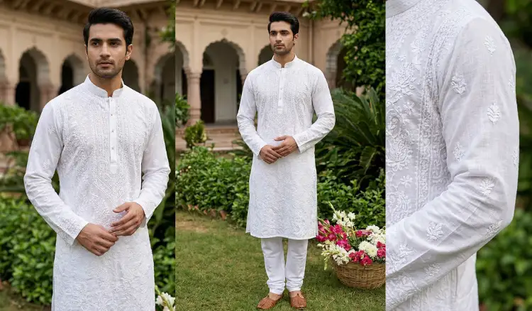Classic Lucknowi Chikankari Kurta