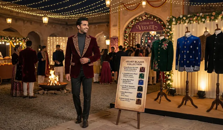 Velvet Blazers for Winter Festivals