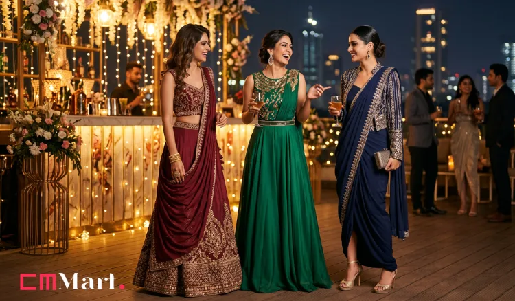 Trendy party wear dresses for ladies