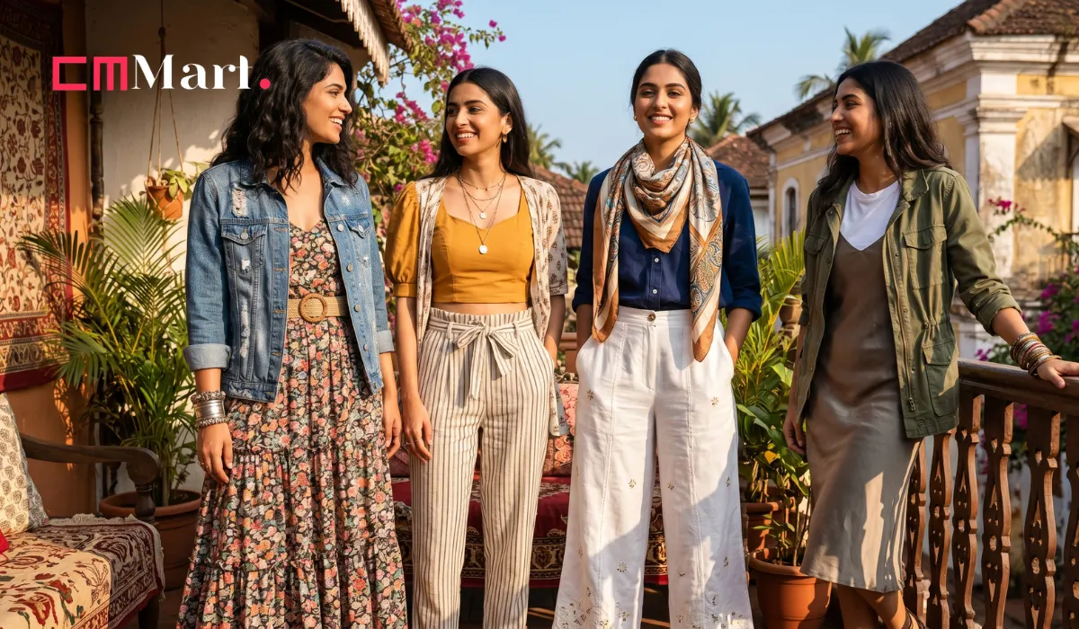 Dress for slim girl to look fat