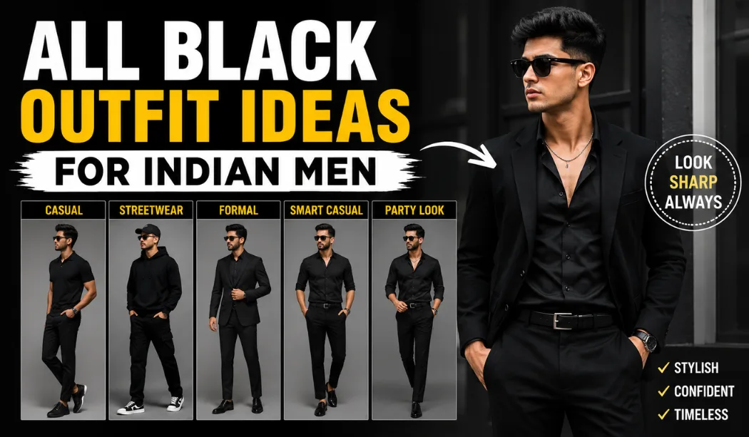 10 Best All Black Outfit Ideas For Indian Men to