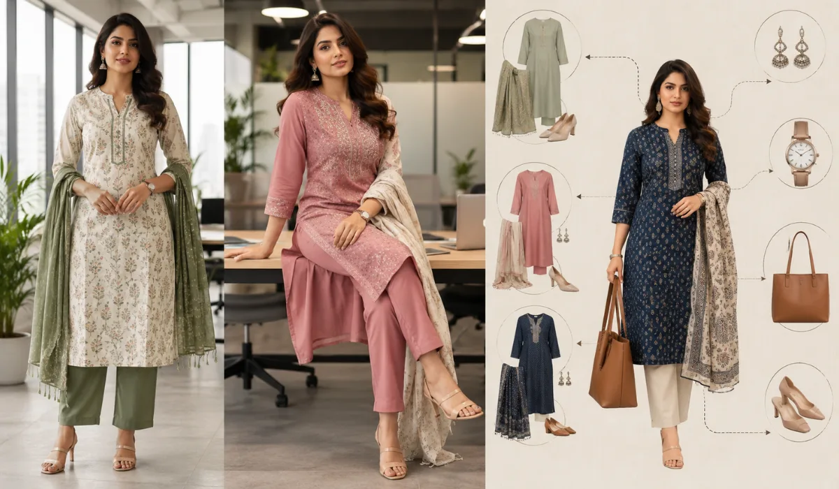Casual women office wear ethnic outfits