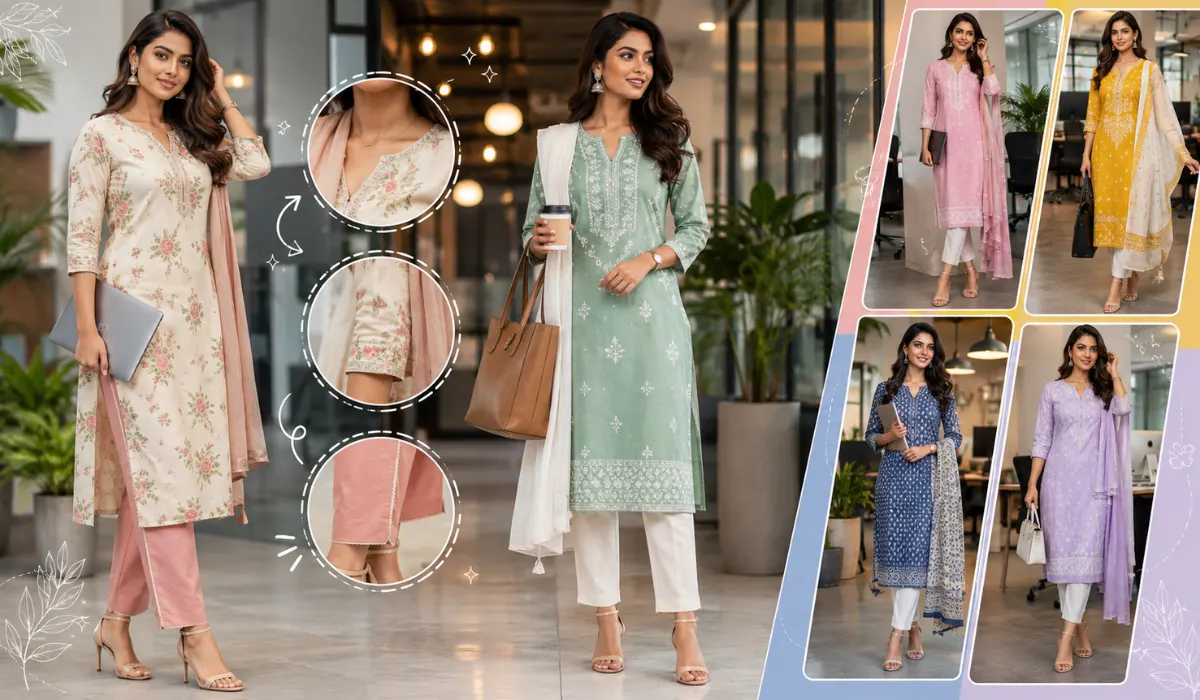 Midi women office wear ethnic outfits