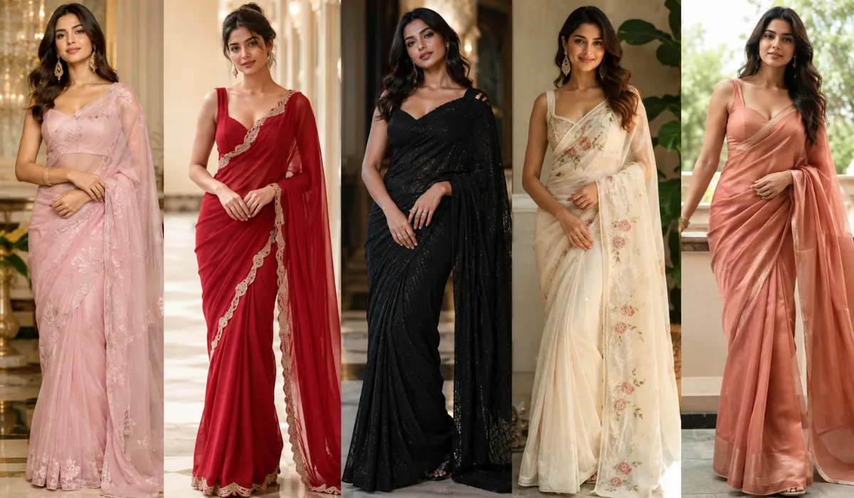 Elegant Saree Look For Party Elegant Saree Look For Party