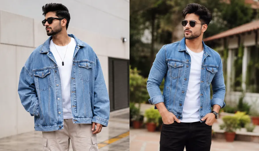 Simple denim outfits for indian men