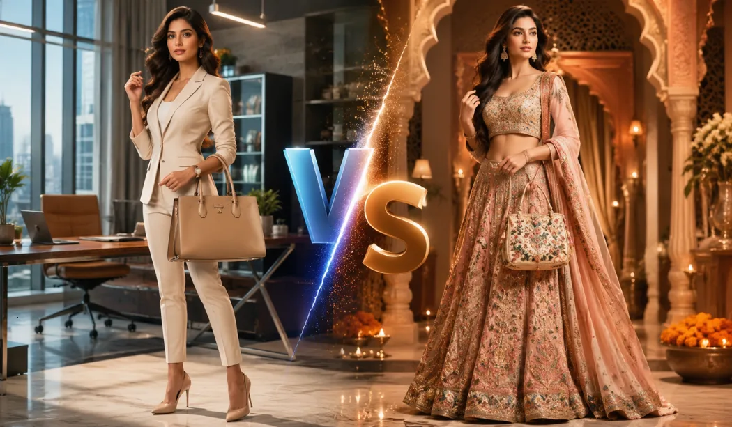 Office Handbag vs Ethnic Handbag for Indian Outfits Office Handbag vs Ethnic Handbag for Indian Outfits