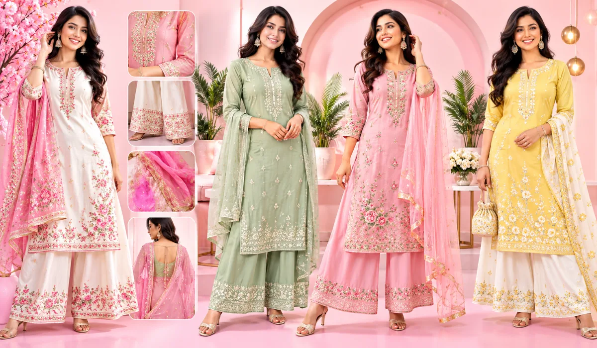 Kurta Palazzo Set with Dupatta Kurta Palazzo Set with Dupatta