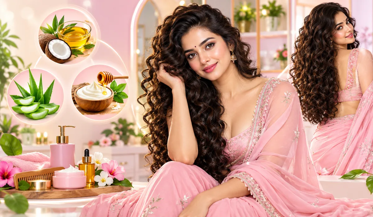 Natural hair care routine for Indian curly hair Natural hair care routine for Indian curly hair